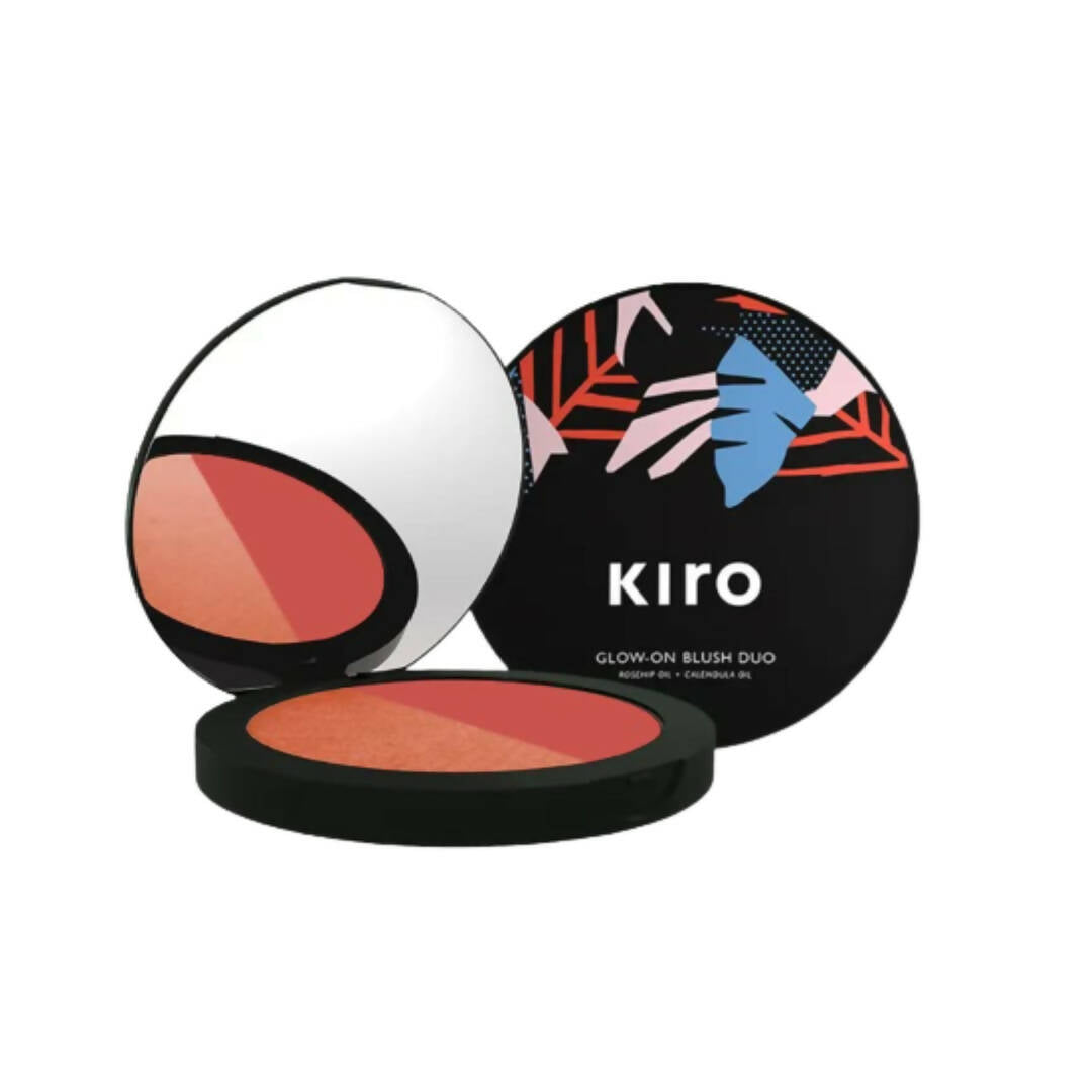 Kiro Glow-On Blush Duo - Classic Coral & Fresh Grapefruit - Mytrendzcart