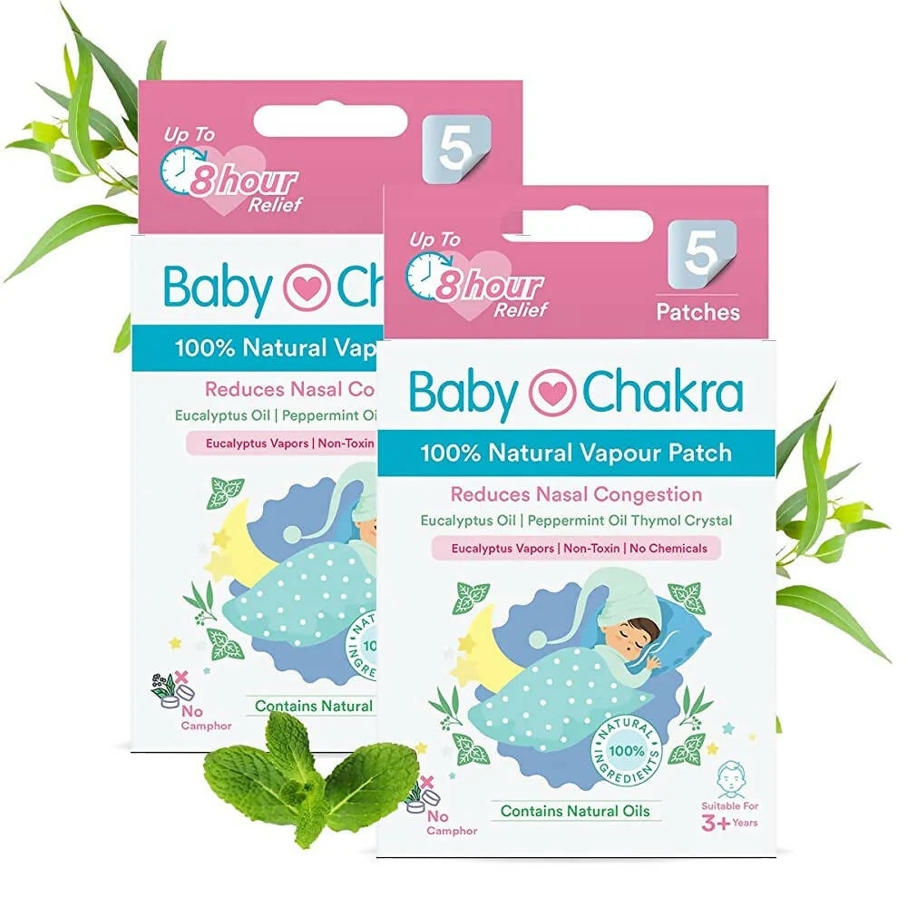 BabyChakra 100% Natural Vapour Patches for Babies -5 Patches Mytrendzcart