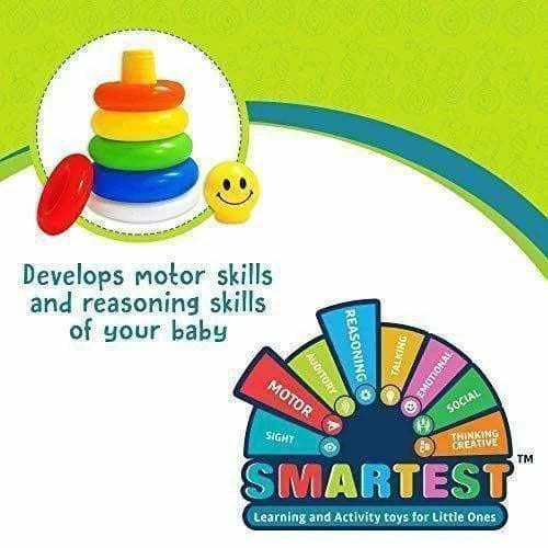 Little's Junior Stack-a -Ring Toy with 5 Rings for Kids - Multicolour Mytrendzcart