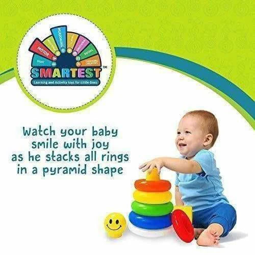 Little's Junior Stack-a -Ring Toy with 5 Rings for Kids - Multicolour Mytrendzcart