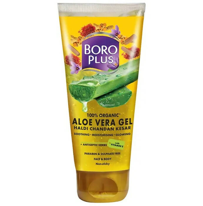 Boroplus 100% Organic Aloe Vera Gel Haldi Chandan Kesar - Mytrendzcart