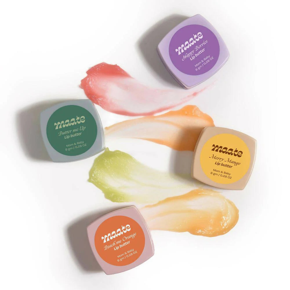 Maate Lip Butter | Packed with Vitamin C For Ultra Moisturized Lips | Enriched with Peach And Orange -8 gm Mytrendzcart