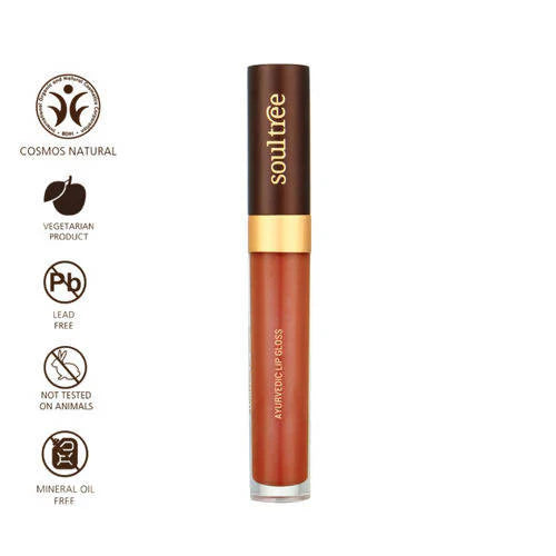 Soultree Ayurvedic Lip Gloss - Rich Earth -5 gm Mytrendzcart