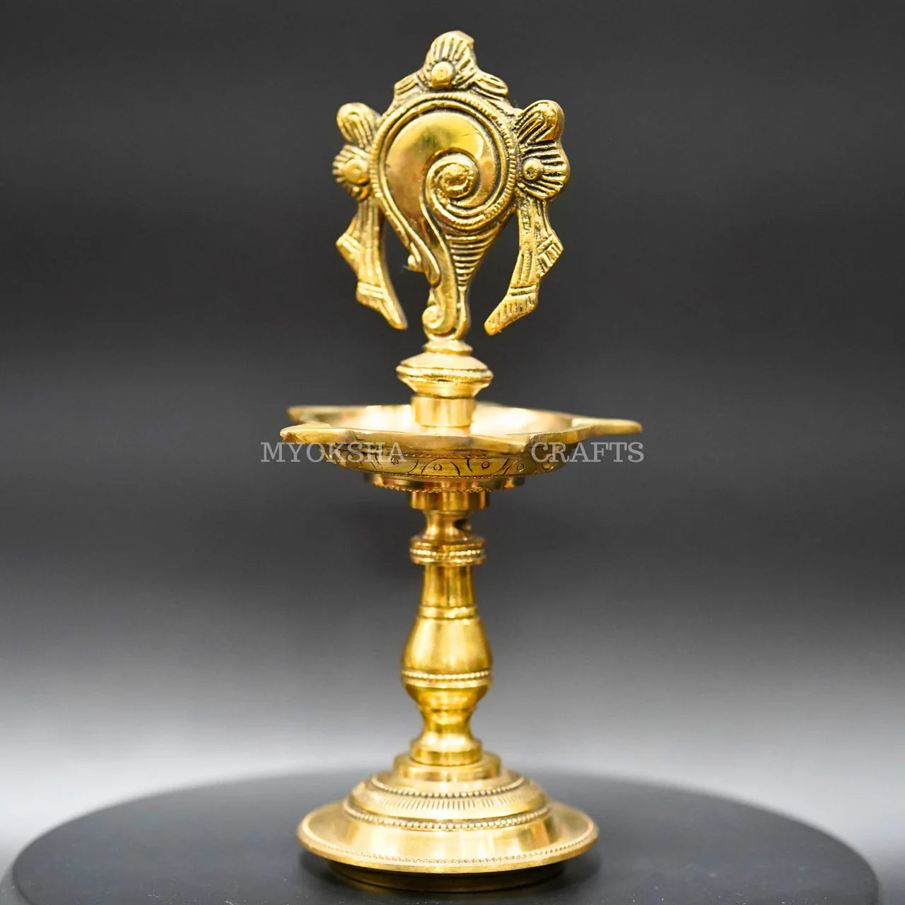 Brass Shankh Diya: Divine Illumination for Devotees Mytrendzcart