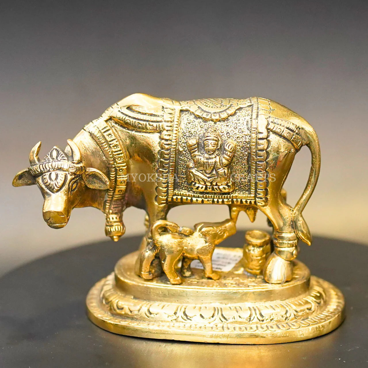 Brass Kamadenu with Calf Idol Mytrendzcart