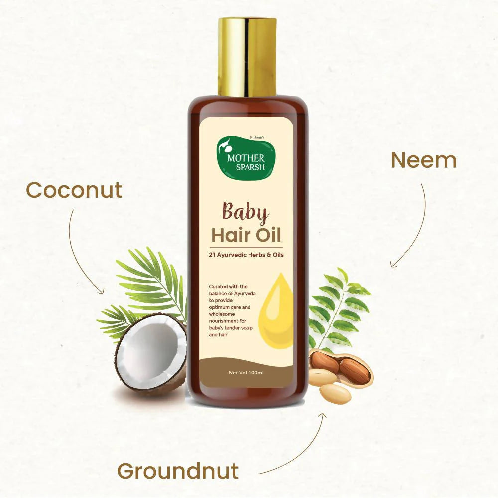 Mother Sparsh Baby Hair Oil -100 ml Mytrendzcart