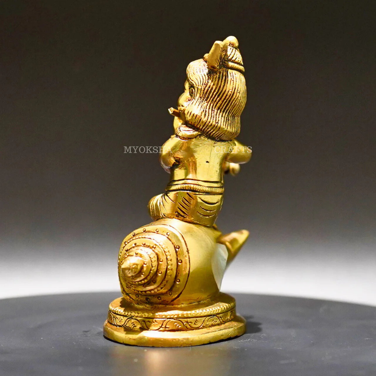 Brass Shank Krishna - Divine Flute Player for Spiritual Seekers Mytrendzcart