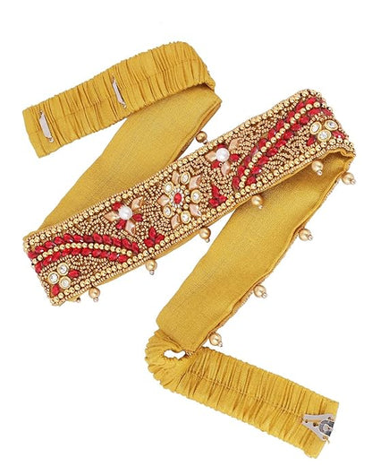 Vama Fashions Traditional embroidery cloth Saree Waist Belt stretchable Kamarpatta kamarband for Women - Size 30-40 inches Only Mytrendzcart