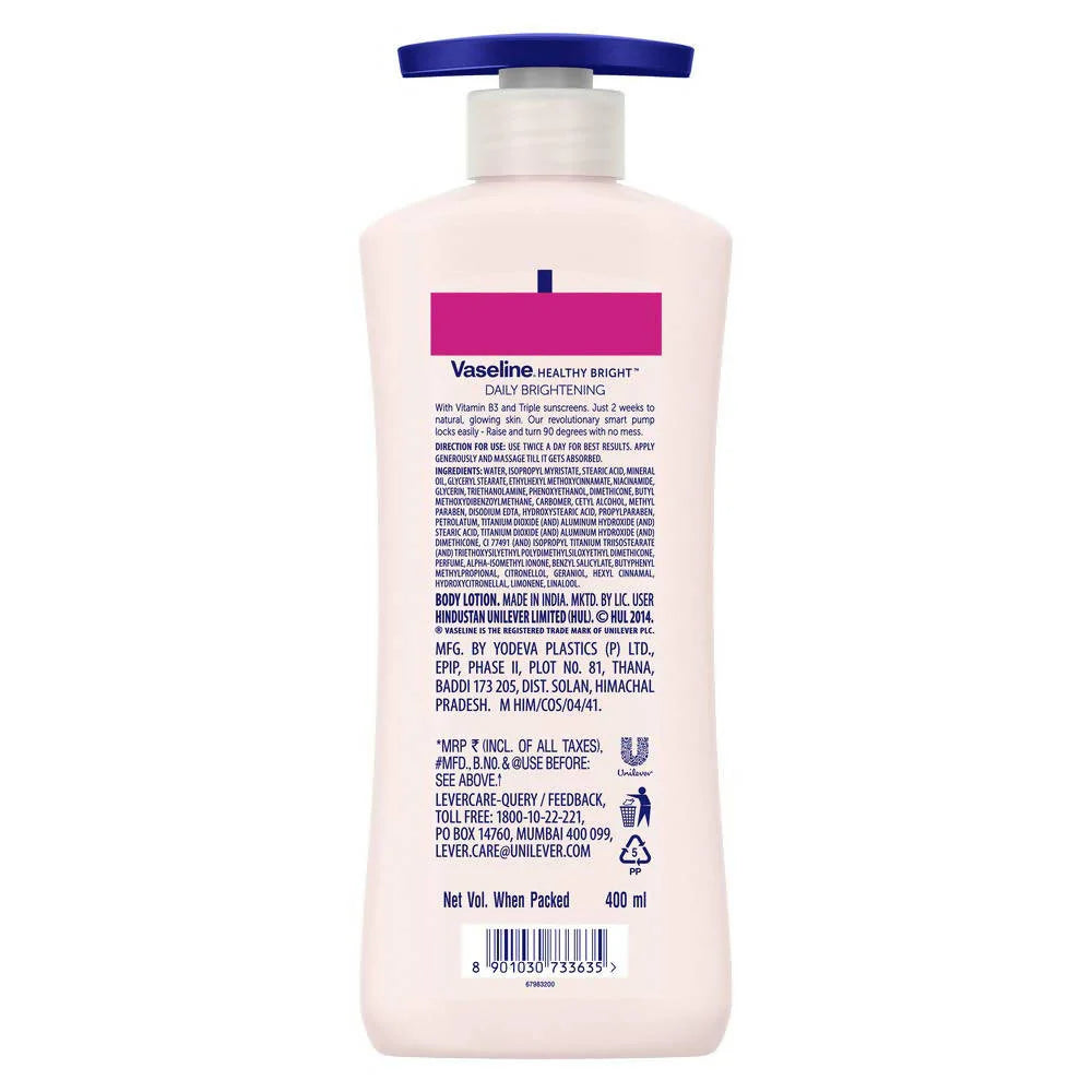 Vaseline Healthy Bright Daily Brightening Body Lotion -100 ml Mytrendzcart