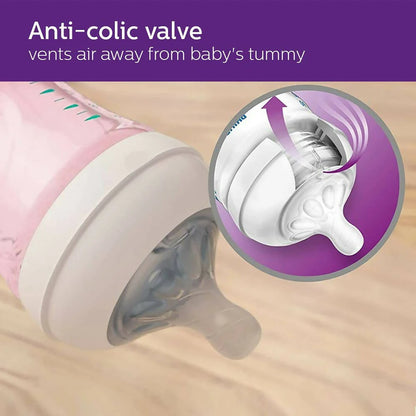 Philips Avent Natural 2. 0 Pink Feeding Bottle -260 ml Mytrendzcart