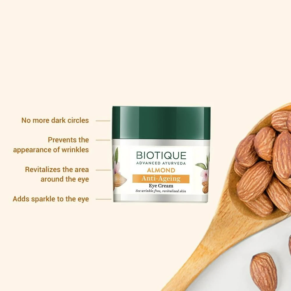 Biotique Bio Almond Soothing And Nourishing Eye Cream Mytrendzcart