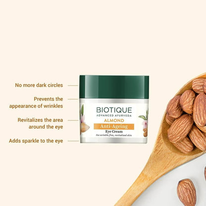 Biotique Bio Almond Soothing And Nourishing Eye Cream Mytrendzcart