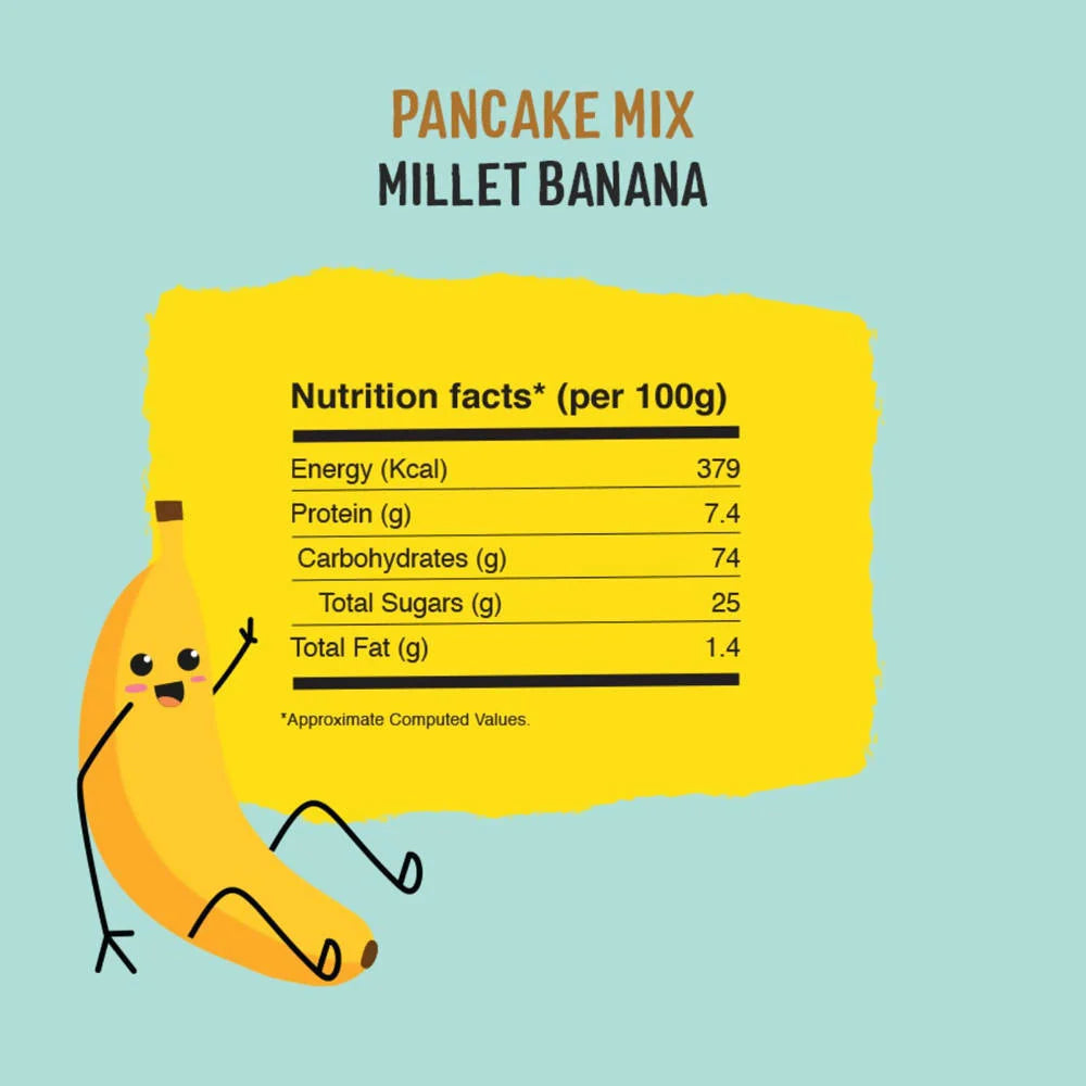 Timios Banana Millet Pancake with Vanilla -150 gm Mytrendzcart