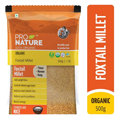 Pro Nature Organic Foxtail Millet -500 gm Mytrendzcart