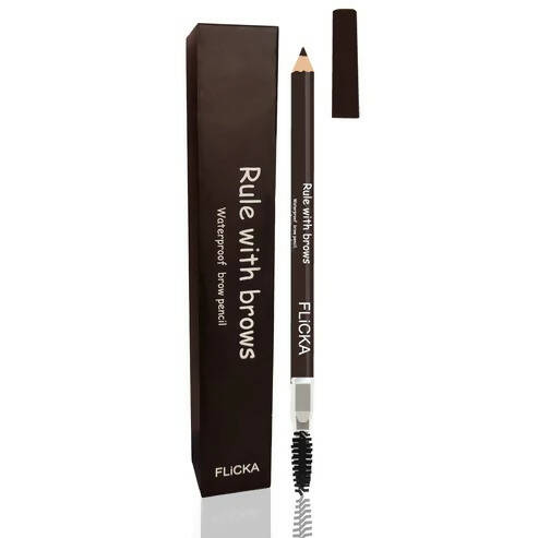 FLiCKA Rule with Brows Brow Pencil - Brown - Mytrendzcart