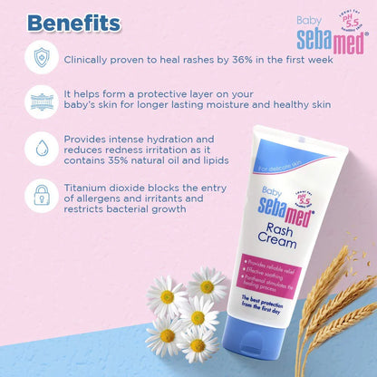 Sebamed Baby Rash Cream For Kids PH 5.5- 100ML -Pack Of 1 Mytrendzcart