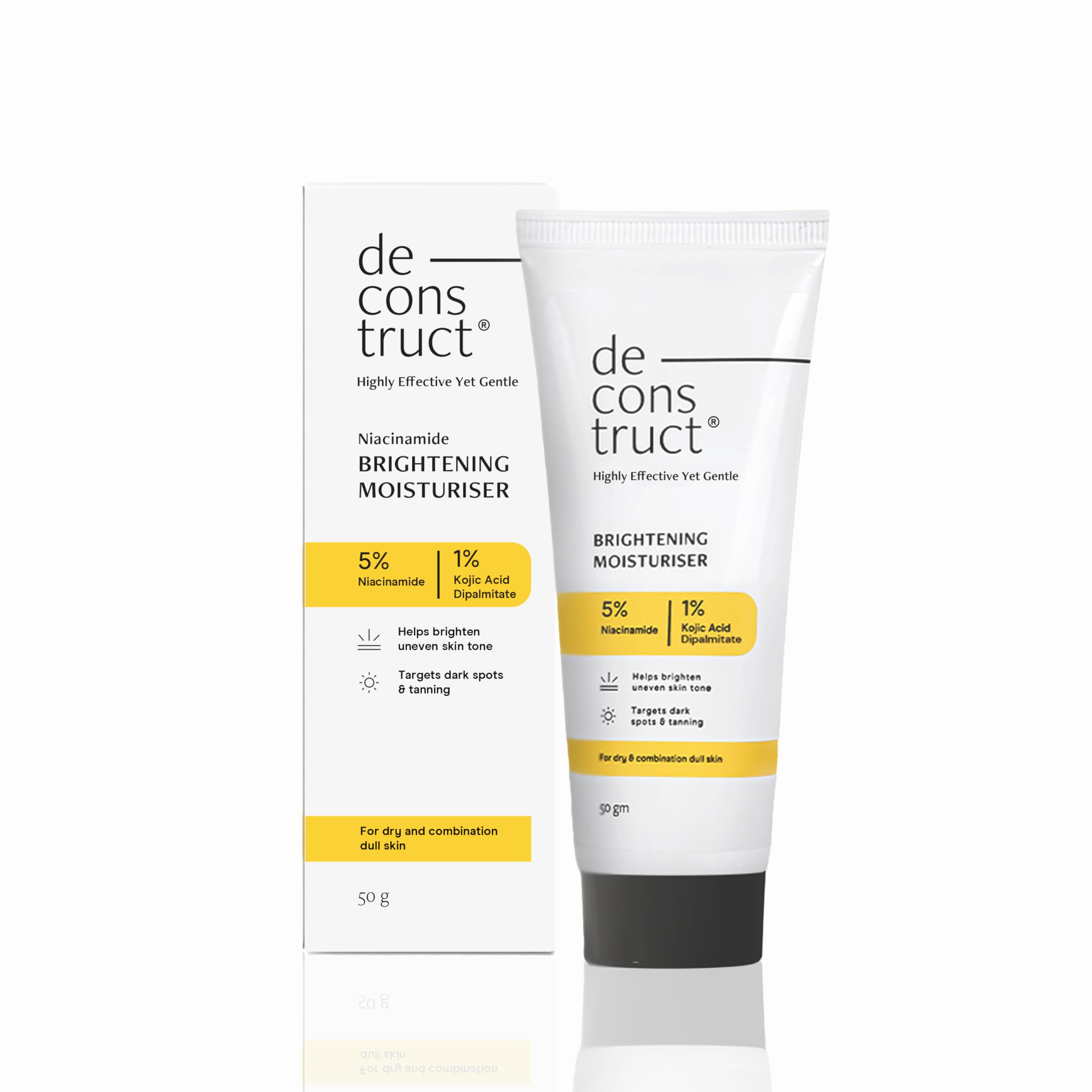 Deconstruct Niacinamide Brightening Face Moisturizer 5% Niacinamide + 1% Kojic Acid + 5% Vitamin C - Mytrendzcart