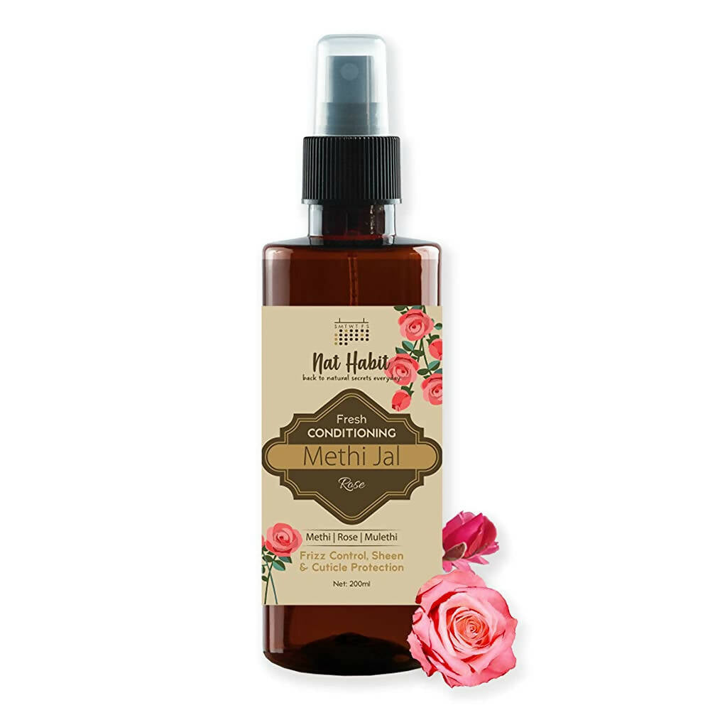 Nat Habit Rose Conditioning Methi Jal Hair Serum Spray - Mytrendzcart