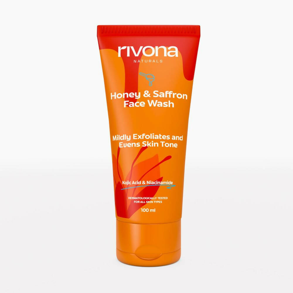 Rivona Naturals Honey & Saffron Face Wash - Mytrendzcart