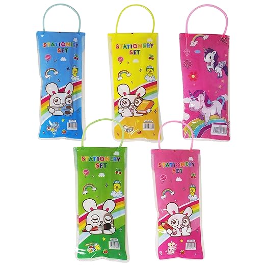 PARTEET Mix Stationery Kit Set in a Fancy Bag for Kids (Pack of 12) Mytrendzcart