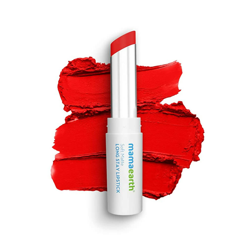 Mamaearth Soft Matte Long Stay Lipstick - Red Dahlia - Mytrendzcart