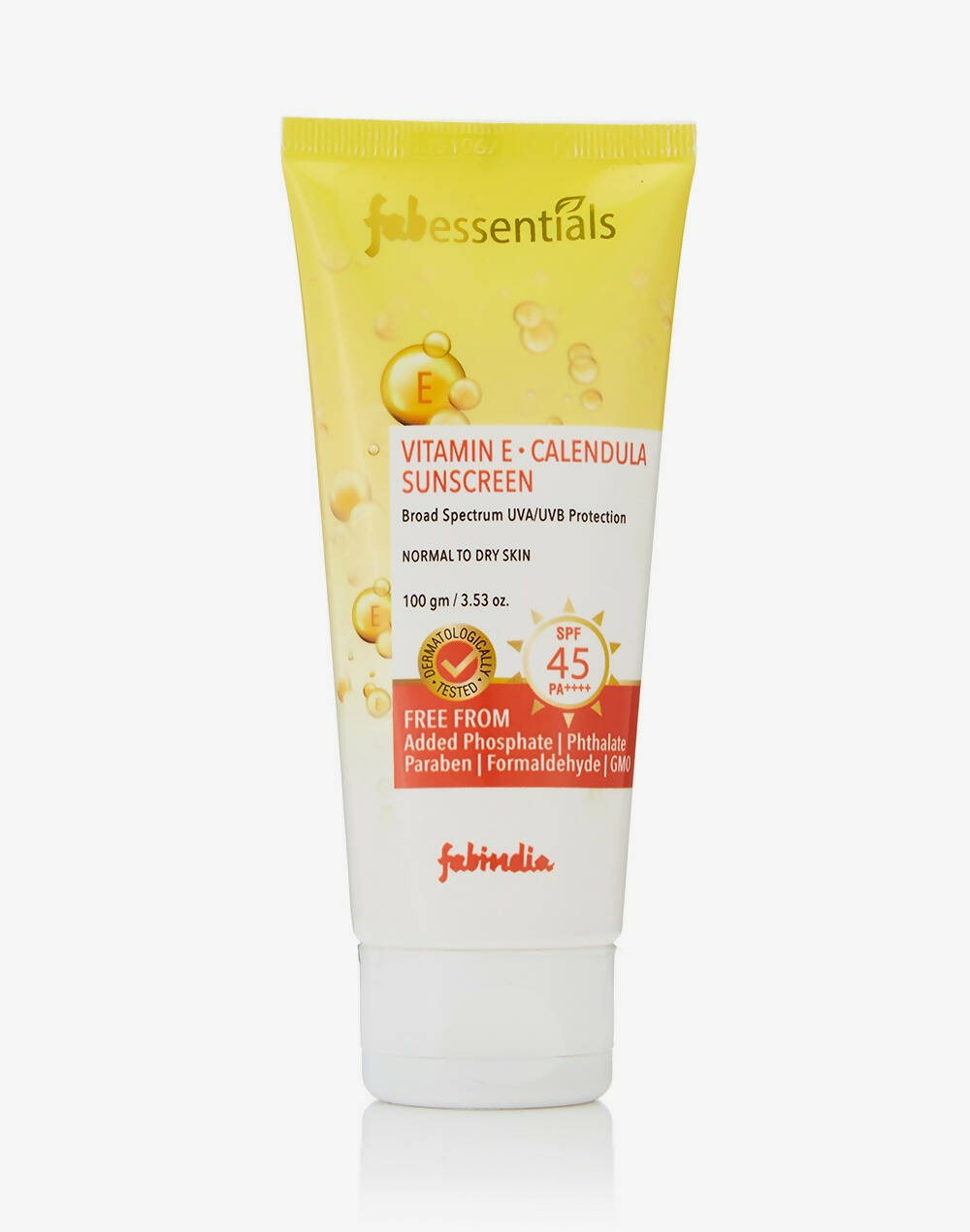 Fabessentials Vitamin E Calendula Sunscreen SPF 45 PA++++ - Mytrendzcart