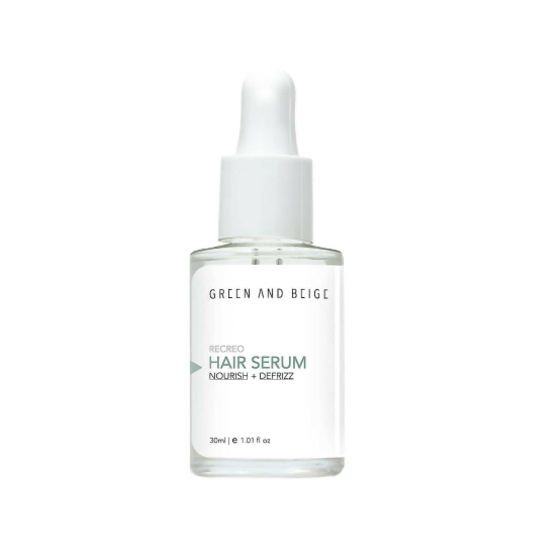 Green And Beige Recreo Nourish & Defrizz Hair Serum - Mytrendzcart