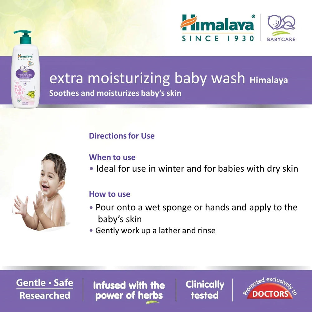 Himalaya Extra Moisturizing Baby Wash -100 ml Mytrendzcart