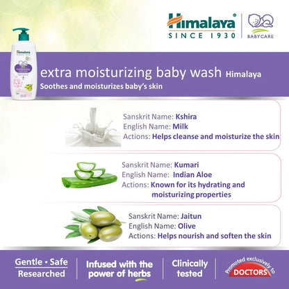 Himalaya Extra Moisturizing Baby Wash -100 ml Mytrendzcart