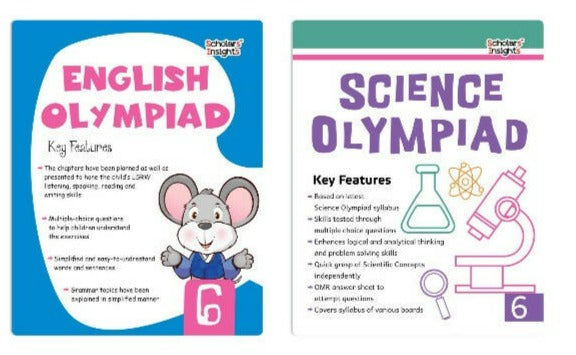 Scholars Insights Olympiad English and Science Workbooks Grade 6| Set of 2| Ages 11 - 13 Year - Mytrendzcart