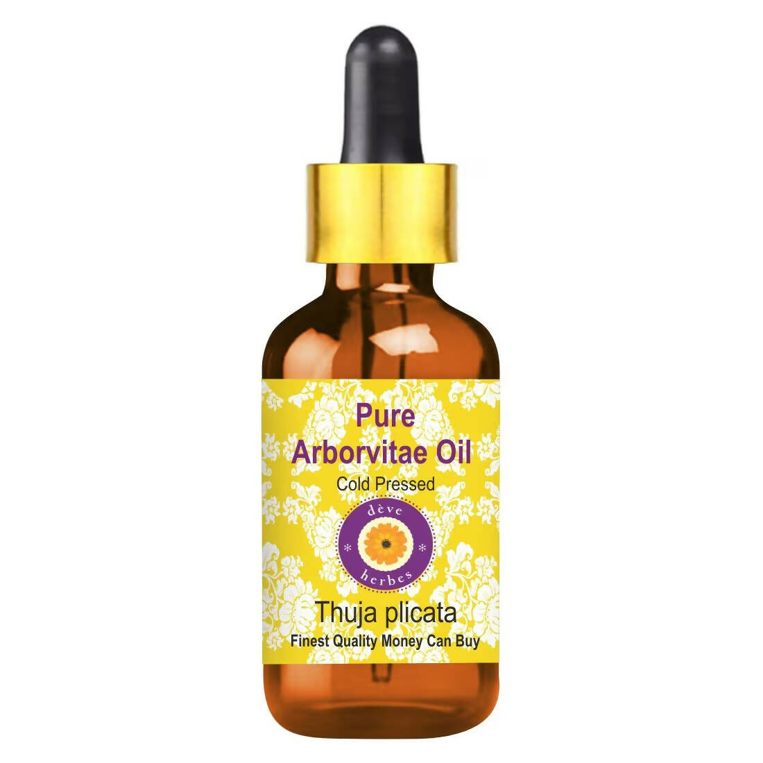 Deve Herbes Pure Arborvitae Oil Cold Pressed - Mytrendzcart