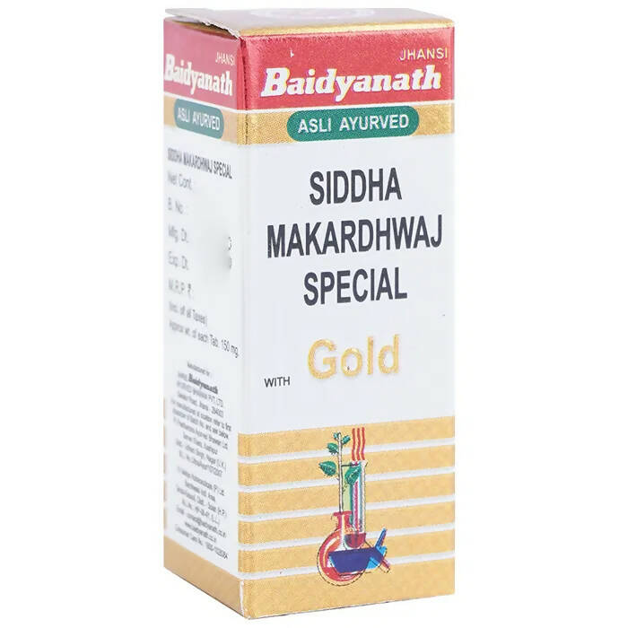 Baidyanath Siddha Makardhwaj Special Tablets With Gold Mytrendzcart