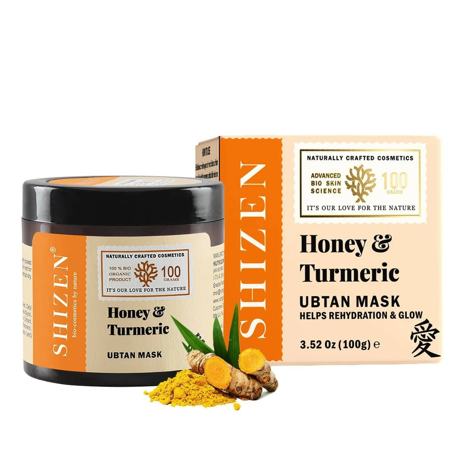 Shizen Ubtan Mask with Honey & Turmeric - Mytrendzcart