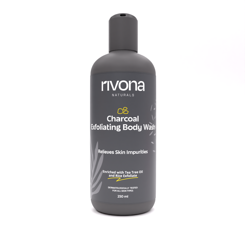 Rivona Naturals Charcoal Exfoliating Body Wash - Mytrendzcart