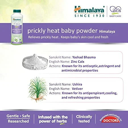 Himalaya Herbals - Prickly Heat Baby Powder -100 gm Mytrendzcart