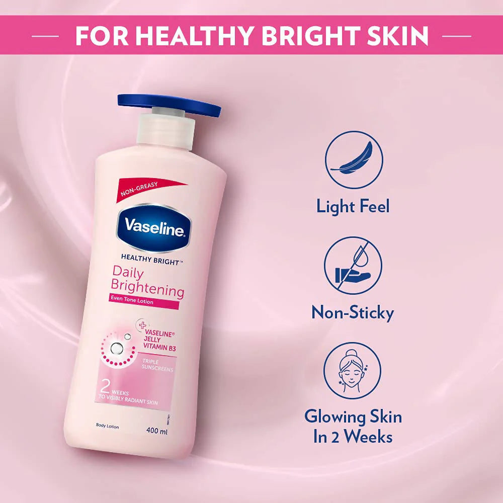 Vaseline Healthy Bright Daily Brightening Body Lotion -100 ml Mytrendzcart