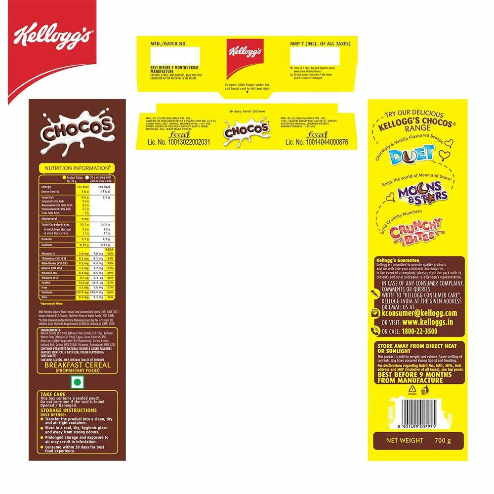 Kellogg's Chocos -675 gm Mytrendzcart