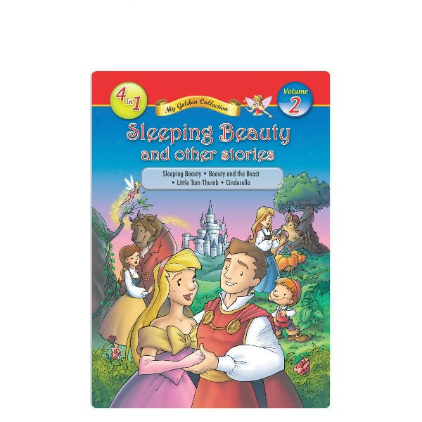 Jolly Kids My Golden Collection Volume 2 Sleeping Beauty and Other 4 in 1 Stories| Bedtime Story Book| Ages 2 - 8 Year - Mytrendzcart