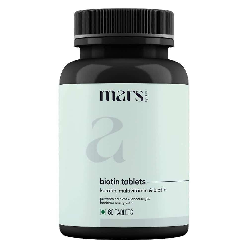 Mars By GHC Hair Biotin Tablets with Keratin, Amino Acids, Grape Seed - Mytrendzcart