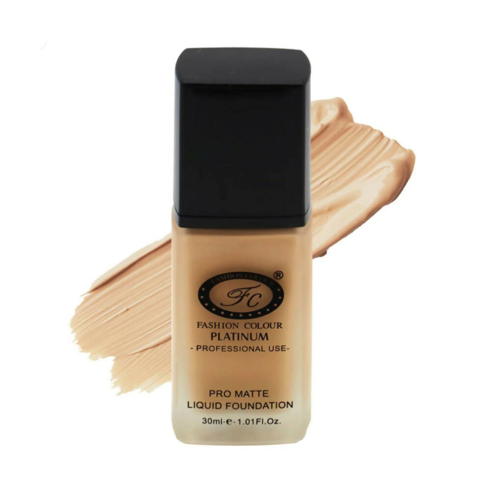 Fashion Colour Pro Matte Liquid Foundation-Vanila (Medium Skin Tone) - Mytrendzcart