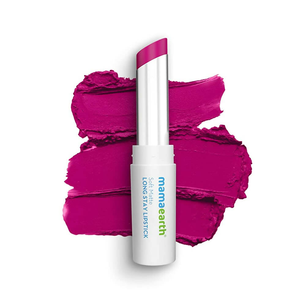 Mamaearth Soft Matte Long Stay Lipstick - Mulberry Pink - Mytrendzcart