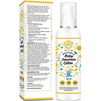 Mom & World Baby Sunscreen Lotion -120 ml Mytrendzcart