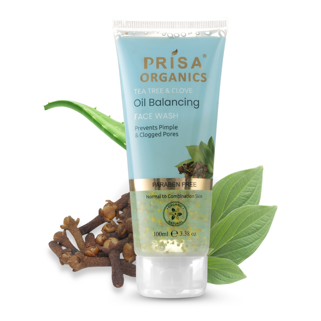 Prisa Organics Tea Tree & Clove, Oil Balancing Face Wash - Mytrendzcart