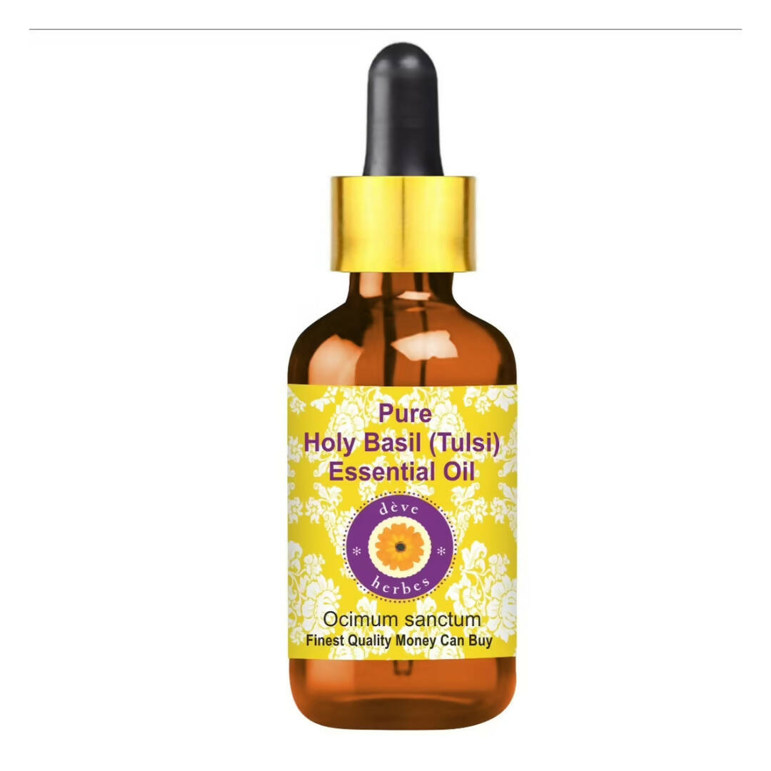 Deve Herbes Pure Holy Basil Essential Oil - Mytrendzcart