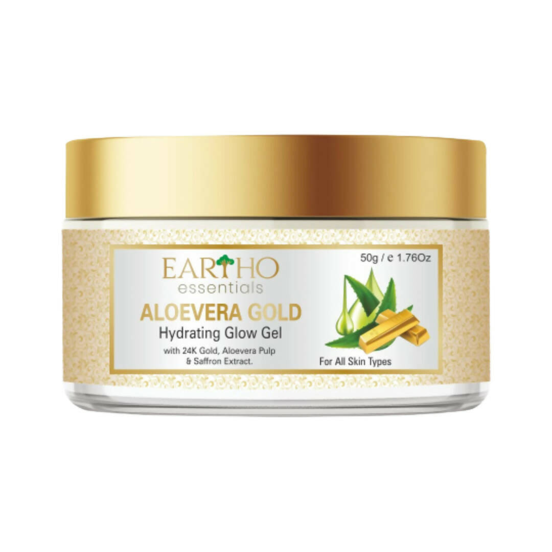 Eartho Essentials Aloevera Gold Hydrating Glow Gel - Mytrendzcart