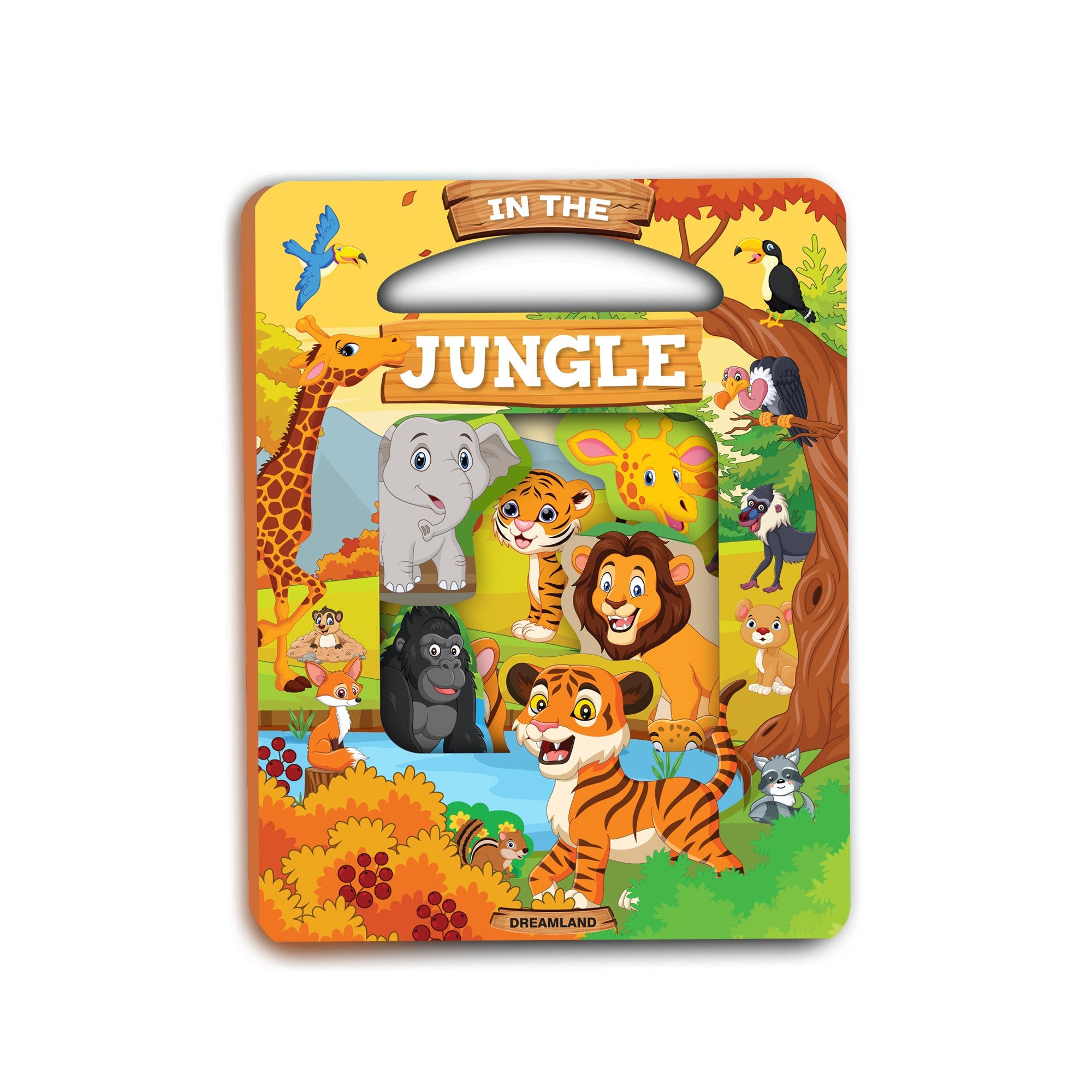 Dreamland Publications Die Cut Window Board Book - In the Jungle - Mytrendzcart