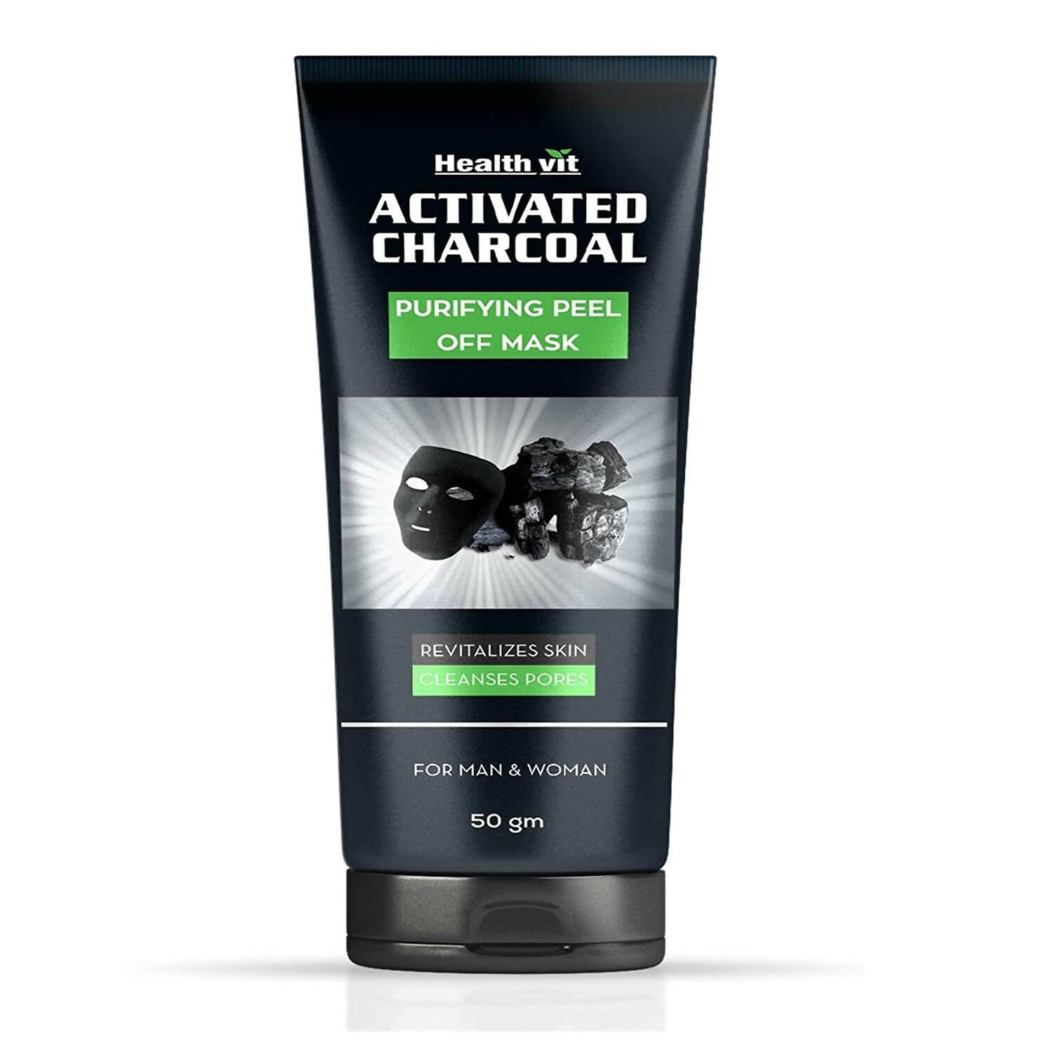 Healthvit Activated Charcoal Purifying Peel Off Mask - Mytrendzcart