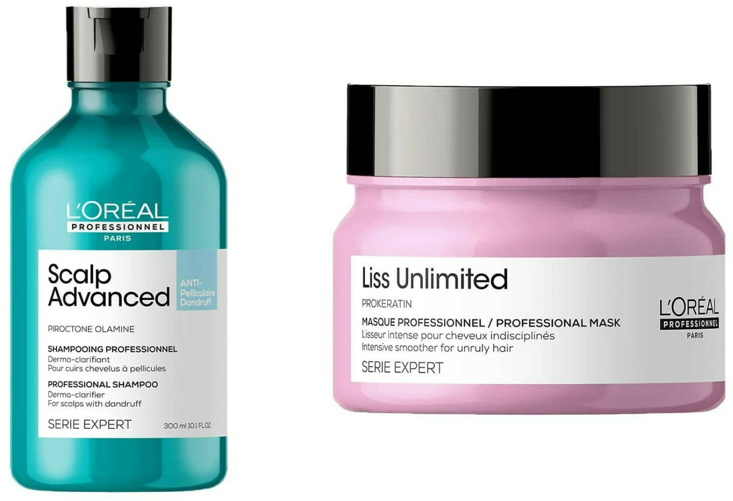 L'OrŽal Paris Scalp Advanced Anti-Dandruff Dermo-Clarifier Shampoo & Liss Unlimited Hair Mask - Mytrendzcart