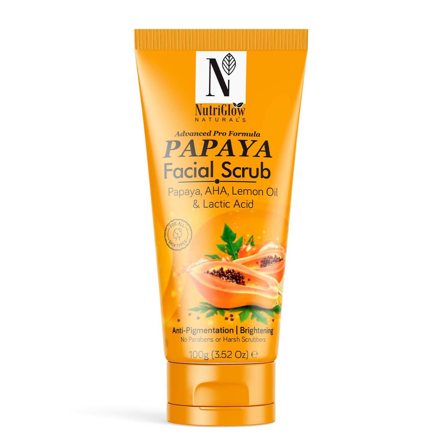 NutriGlow NATURAL'S Papaya Facial Scrub - Mytrendzcart