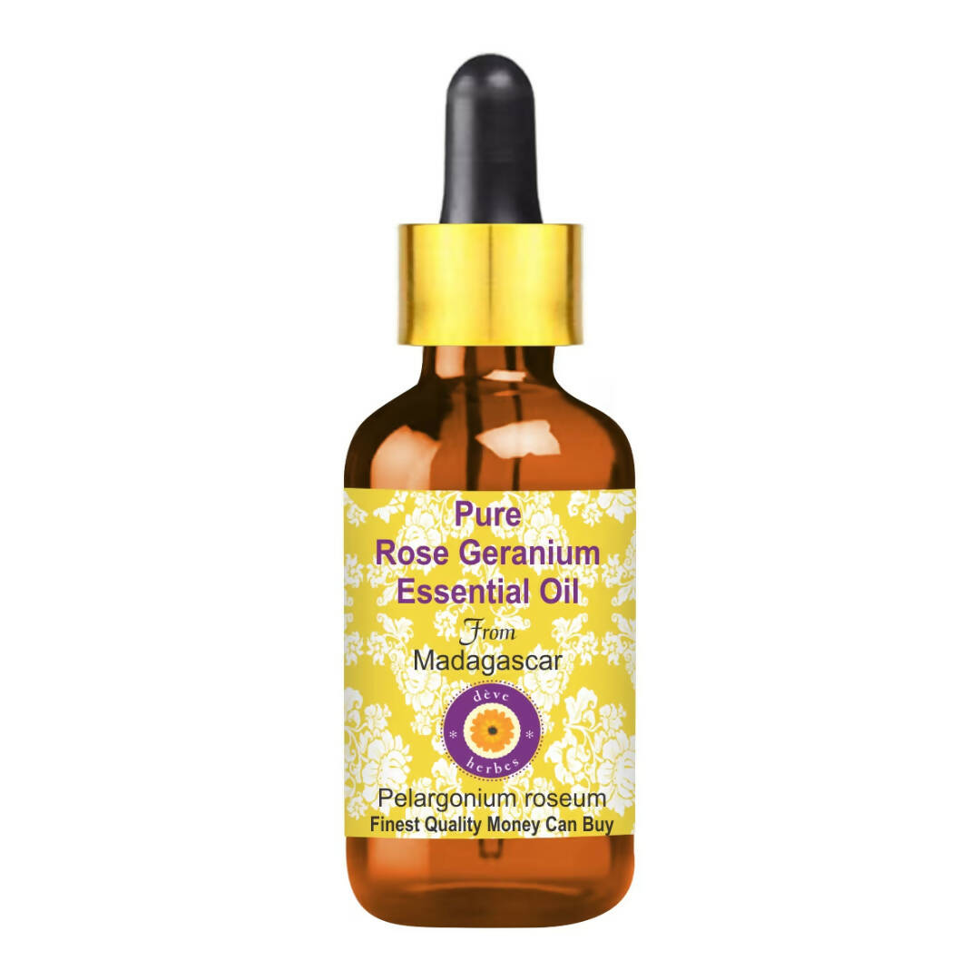 Deve Herbes Pure Rose Geranium Essential Oil - Mytrendzcart